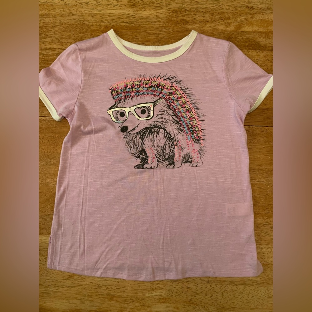 Mudd Kids' Purple Hedgehog Tee